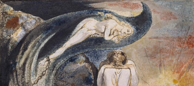 Plate from 'Visions of the Daughters of Albion,' by William Blake, c.1795